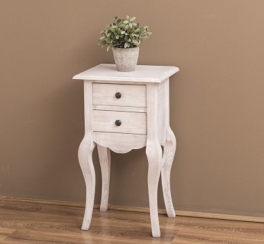 Consola mica, picioare curbate, 2 sertare de la Rustic Butique PS189 - Culoare_P080 - PERIAT ADANC
