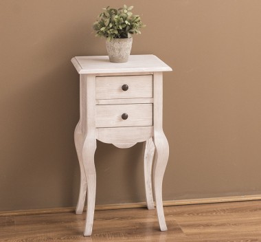 Consola mica, picioare curbate, 2 sertare de la Rustic Butique PS189 - Culoare_P080 - PERIAT ADANC