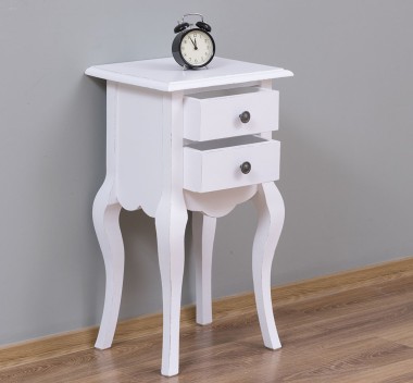 Consola mica, picioare curbate, 2 sertare de la Rustic Butique PS189 - Culoare_P030++P004A - 2 STRATURI DE CULORI ANTICHIZAT