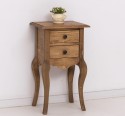 Consola mica, picioare curbate, 2 sertare de la Rustic Butique PS189 - Culoare_P001 - CERUIT