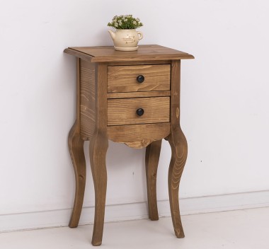 Consola mica, picioare curbate, 2 sertare de la Rustic Butique PS189 - Culoare_P001 - CERUIT
