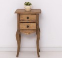 Consola mica, picioare curbate, 2 sertare de la Rustic Butique PS189 - Culoare_P001 - CERUIT