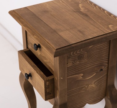 Consola mica, picioare curbate, 2 sertare de la Rustic Butique PS189 - Culoare_P001 - CERUIT
