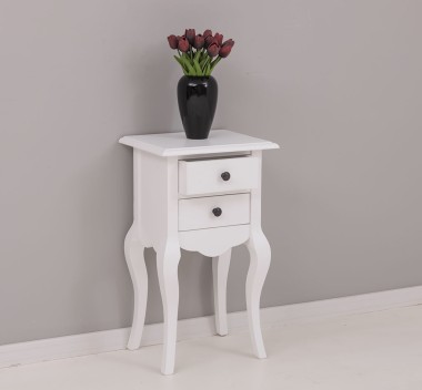 Consola mica, picioare curbate, 2 sertare de la Rustic Butique PS189 - Culoare_P004 - VOPSIT