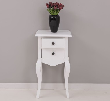 Consola mica, picioare curbate, 2 sertare de la Rustic Butique PS189 - Culoare_P004 - VOPSIT