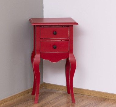 Consola mica, picioare curbate, 2 sertare de la Rustic Butique PS189 - Culoare_P047A - VOPSIT ANTICHIZAT