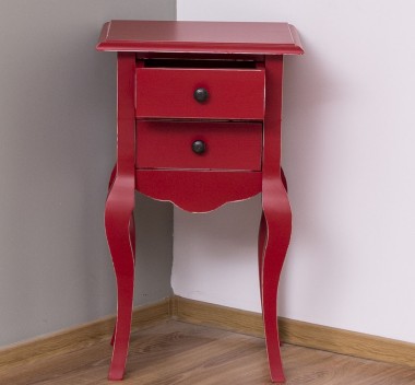 Consola mica, picioare curbate, 2 sertare de la Rustic Butique PS189 - Culoare_P047A - VOPSIT ANTICHIZAT