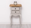 Consola mica, picioare curbate, 2 sertare de la Rustic Butique PS189 - Culoare Top_P001 - Culoare Corp_P013A - DUBLU COLOR