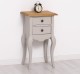 Consola mica, picioare curbate, 2 sertare de la Rustic Butique PS189 - Culoare Top_P001 - Culoare Corp_P013A - DUBLU COLOR