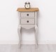 Consola mica, picioare curbate, 2 sertare de la Rustic Butique PS189 - Culoare Top_P001 - Culoare Corp_P013A - DUBLU COLOR