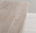 Masa dining cu picioare curbate 210x90x78cm, blat stejar de la Rustic Butique PS383 - Culoare Top_P067 - Culoare Corp_P004 - DUBLU COLOR