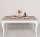 Masa dining cu picioare curbate 210x90x78cm, blat stejar de la Rustic Butique PS383 - Culoare Top_P067 - Culoare Corp_P004 - DUBLU COLOR