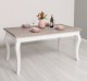 Masa dining cu picioare curbate 210x90x78cm, blat stejar de la Rustic Butique PS383 - Culoare Top_P067 - Culoare Corp_P004 - DUBLU COLOR