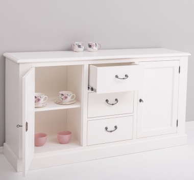 Bufet cu 2 usi, 3 sertare, BAS de la Rustic Butique PS370BAS - Culoare_P039 - VOPSIT