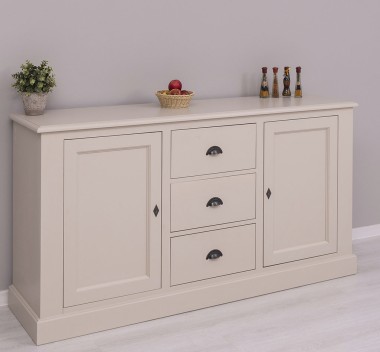 Bufet cu 2 usi, 3 sertare, BAS de la Rustic Butique PS370BAS - Culoare_P024 - VOPSIT