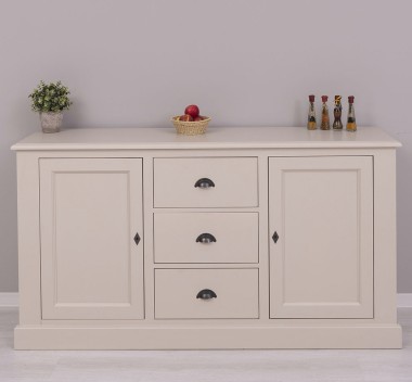 Bufet cu 2 usi, 3 sertare, BAS de la Rustic Butique PS370BAS - Culoare_P024 - VOPSIT