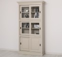 Bufet cu 2 usi glisante, 4 usi sticla glisante de la Rustic Butique PS185 - Culoare_P024 - VOPSIT