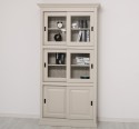 Bufet cu 2 usi glisante, 4 usi sticla glisante de la Rustic Butique PS185 - Culoare_P024 - VOPSIT