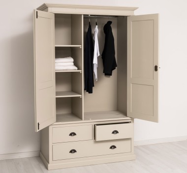 Dulap cu 2 usi si 3 sertare de la Rustic Butique PS127 - Culoare_P024A - VOPSIT ANTICHIZAT
