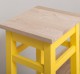 Scaun bar, blat stejar de la Rustic Butique PS190 - Culoare Top_P0 - Culoare Corp_P044A - DUBLU COLOR