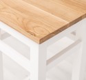 Scaun bar, blat stejar de la Rustic Butique PS190 - Culoare TopP061 - Culoare Corp_P004A - DUBLU COLOR