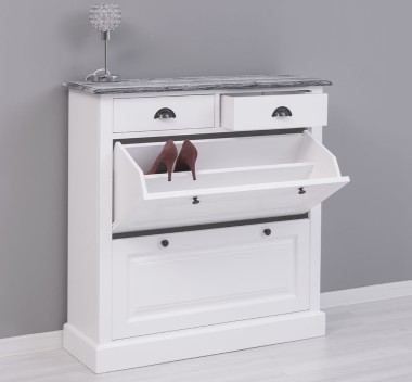 Dulap cu 2 usi si 2 sertare - Culoare Top_P072 - Culoare Corp_P004 - DUBLU COLOR de la Rustic Butique OUTPS358 - Culoare Top_P072 - Culoare Corp_P004 - DUBLU COLOR