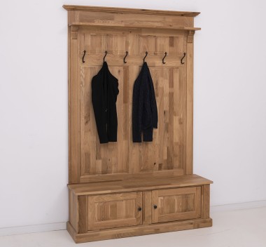 Cuier cu 2 usi stejar de la Rustic Butique OPS366 - Culoare_P061 - LACUIT