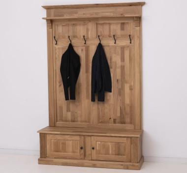 Cuier cu 2 usi stejar de la Rustic Butique OPS366 - Culoare_P061 - LACUIT