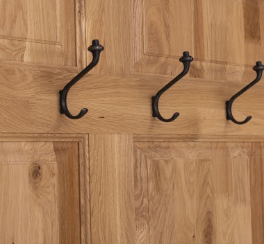 Cuier cu 2 usi stejar de la Rustic Butique OPS366 - Culoare_P061 - LACUIT