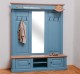 Cuier mare cu oglinda, 2 usi, spatiu deschis de la Rustic Butique PS626 - Culoare Top si Cornisa_P002 - Culoare Corp_P053 - DUBLU COLOR