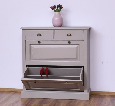Pantofar cu 2 usi, 2 sertare de la Rustic Butique PS358 - Culoare_P023A - VOPSIT ANITCHIZAT