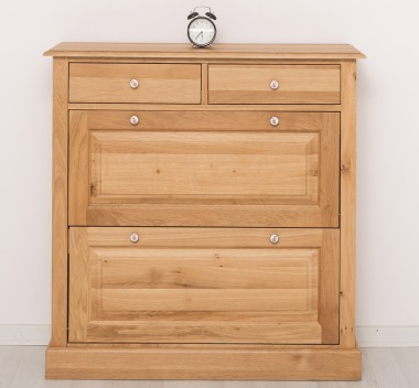 Dulap 2 usi si 2 sertare, stejar de la Rustic Butique OPS358 - Culoare_P061 - LACUIT