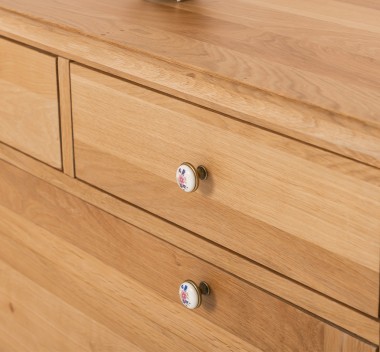 Dulap 2 usi si 2 sertare, stejar de la Rustic Butique OPS358 - Culoare_P061 - LACUIT