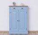 Dulap cu 2 usi si 1 sertar, blat stejar de la Rustic Butique PS422 - Culoare Top_P089 - Culoare Corp_P053 - DUBLU COLOR