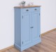 Dulap cu 2 usi si 1 sertar, blat stejar de la Rustic Butique PS422 - Culoare Top_P089 - Culoare Corp_P053 - DUBLU COLOR