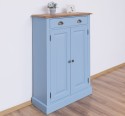 Dulap cu 2 usi si 1 sertar, blat stejar de la Rustic Butique PS422 - Culoare Top_P089 - Culoare Corp_P053 - DUBLU COLOR