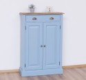 Dulap cu 2 usi si 1 sertar, blat stejar de la Rustic Butique PS422 - Culoare Top_P089 - Culoare Corp_P053 - DUBLU COLOR