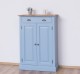 Dulap cu 2 usi si 1 sertar, blat stejar de la Rustic Butique PS422 - Culoare Top_P089 - Culoare Corp_P053 - DUBLU COLOR