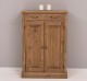 Dulap cu 2 usi si 1 sertar, blat stejar de la Rustic Butique PS422 - Culoare_P001 - CERUIT