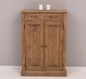 Dulap cu 2 usi si 1 sertar, blat stejar de la Rustic Butique PS422 - Culoare_P001 - CERUIT