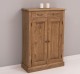 Dulap cu 2 usi si 1 sertar, blat stejar de la Rustic Butique PS422 - Culoare_P001 - CERUIT