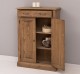 Dulap cu 2 usi si 1 sertar, blat stejar de la Rustic Butique PS422 - Culoare_P001 - CERUIT