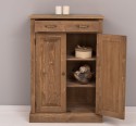 Dulap cu 2 usi si 1 sertar, blat stejar de la Rustic Butique PS422 - Culoare_P001 - CERUIT