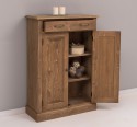 Dulap cu 2 usi si 1 sertar, blat stejar de la Rustic Butique PS422 - Culoare_P001 - CERUIT