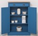 Dulap cu 2 usi si 1 sertar, blat stejar de la Rustic Butique PS422 - Culoare Top_P061 - Culoare Corp_P045 - DUBLU COLOR