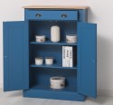 Dulap cu 2 usi si 1 sertar, blat stejar de la Rustic Butique PS422 - Culoare Top_P061 - Culoare Corp_P045 - DUBLU COLOR