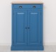 Dulap cu 2 usi si 1 sertar, blat stejar de la Rustic Butique PS422 - Culoare Top_P061 - Culoare Corp_P045 - DUBLU COLOR