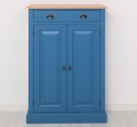 Dulap cu 2 usi si 1 sertar, blat stejar de la Rustic Butique PS422 - Culoare Top_P061 - Culoare Corp_P045 - DUBLU COLOR