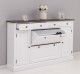 Comoda hol cu 2+2 usi, 4 sertare, blat stejar de la Rustic Butique PS472 - Culoare Top_P058 - Culoare Corp_P004 - DUBLU COLOR