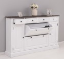 Comoda hol cu 2+2 usi, 4 sertare, blat stejar de la Rustic Butique PS472 - Culoare Top_P058 - Culoare Corp_P004 - DUBLU COLOR